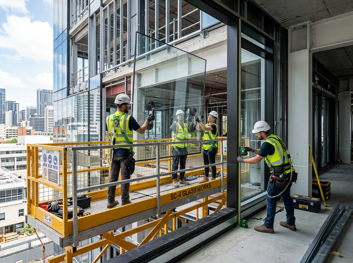 Professional glass installation site survey